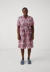 Платье-рубашка CARMENLIE PUFF V NECK DRESS Only Carmakoma, белый