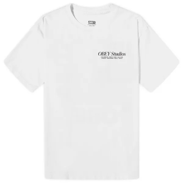 Футболка Obey Studios T-Shirt, белый