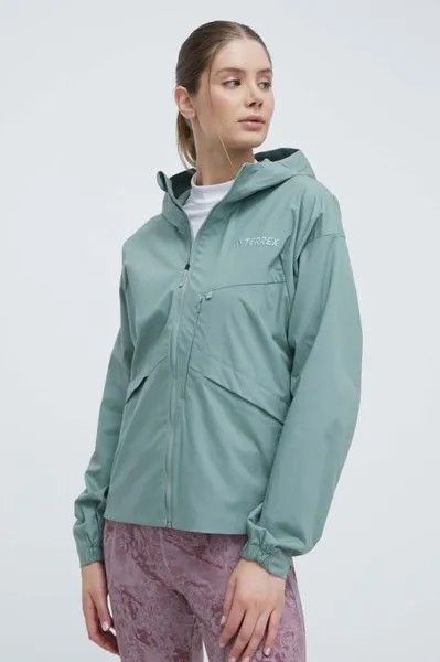 Ветрозащитная куртка Xploric adidas Terrex, зеленый