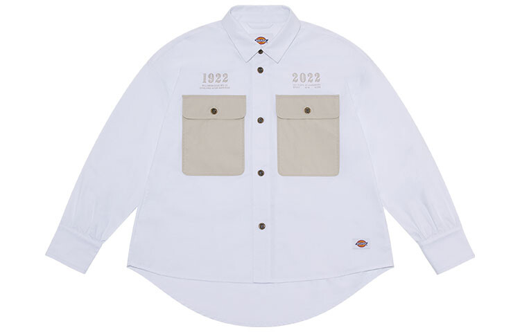 Рубашка унисекс белая Dickies, белый