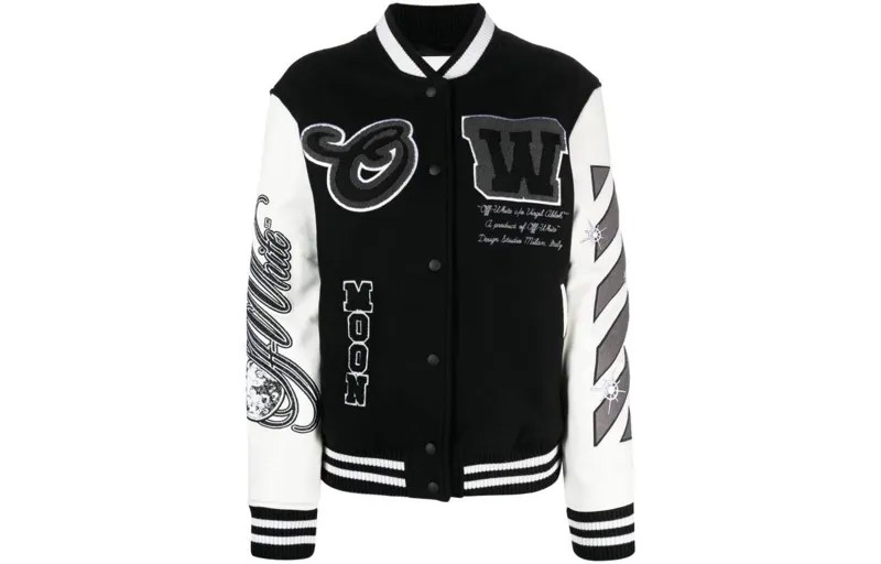 OFF-WHITE Женская куртка, цвет Black/White