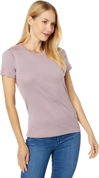 Топ Three Dots 100% Cotton Heritage Knit Short Sleeve Crew, цвет Toadstool