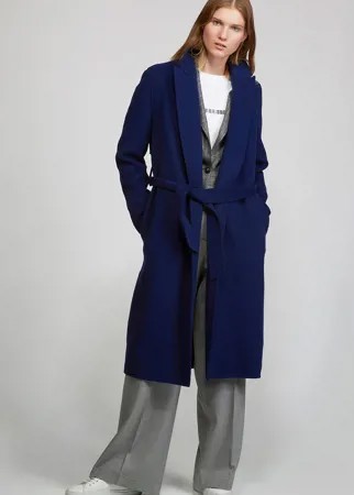 Пальто прямого силуэта с поясом VASSA&Co