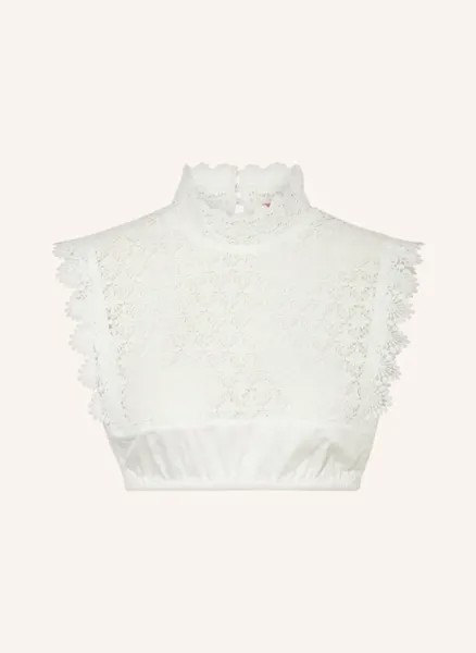 Блуза dirndl с кружевом в дырочку Krüger, бежевый