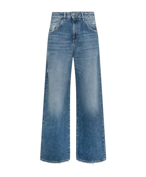 Джинсы Poppy широкого кроя из денима Icon Denim, синий