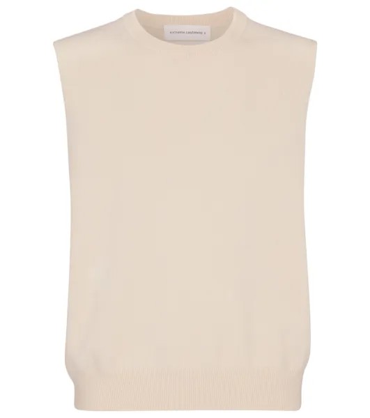 N° 156 Be Now свитер-жилет из кашемира Extreme Cashmere, бежевый