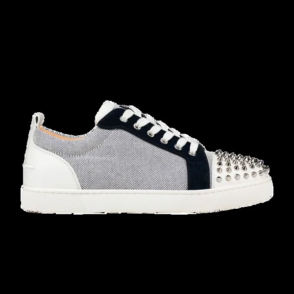 Кроссовки Christian Louboutin Louis Junior Spikes Orlato Flat 'White Navy', белый