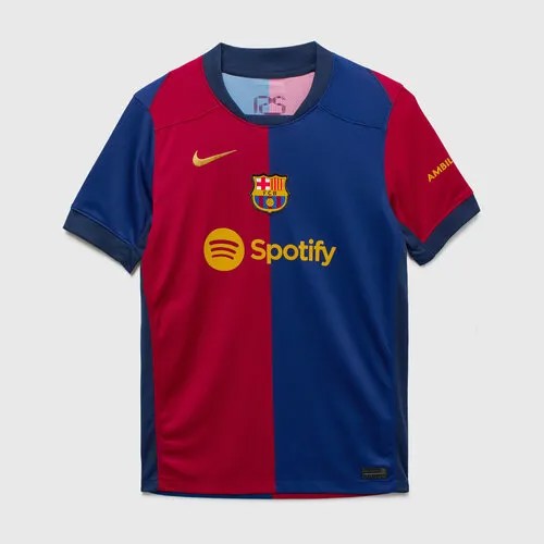 Футболка спортивная NIKE FC Barcelona, размер YXL, красный/синий