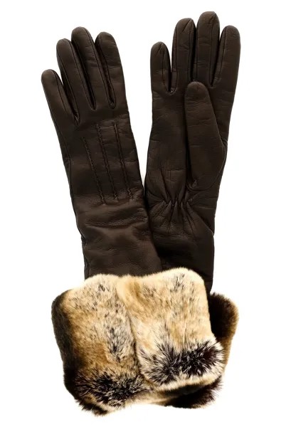 Перчатки женские SERMONETA 62492, коричневый