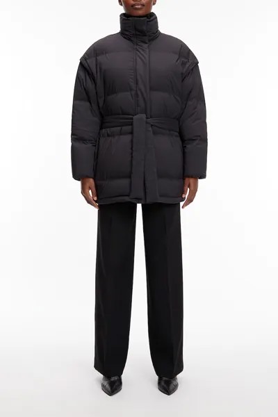 Зимний пуховик со съемными рукавами Calvin Klein, черный