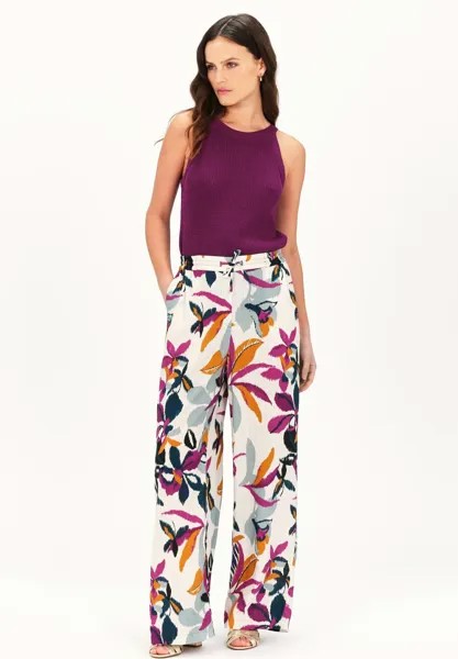 Тканевые брюки FRENCH BRAND FASHION ELEGANT MODERN PEINTURE 1 Caroll, фиолетовый