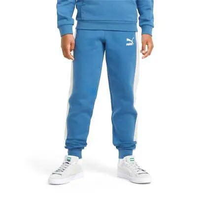 Puma Iconic T7 Спортивные штаны Молодежные девушки Синие повседневные спортивные штаны 530118-48