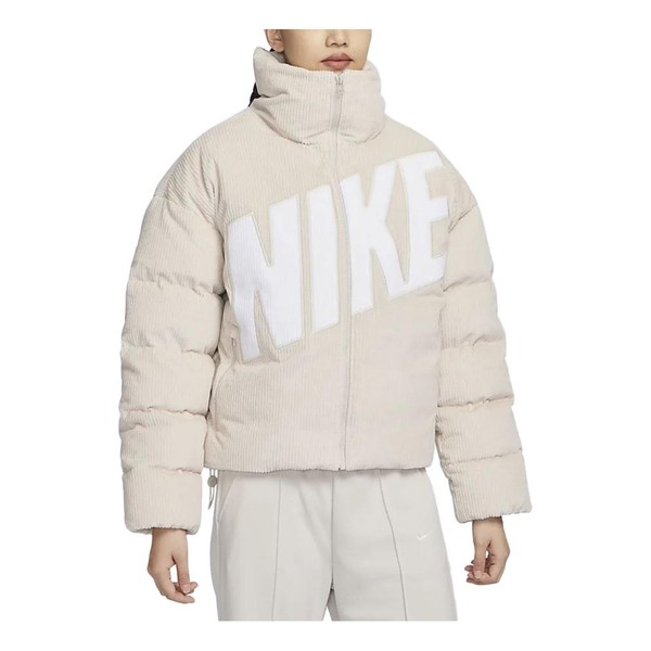 Куртка спортивная одежда основные therma fit oversize вельветовый пуховик Nike, коричневый
