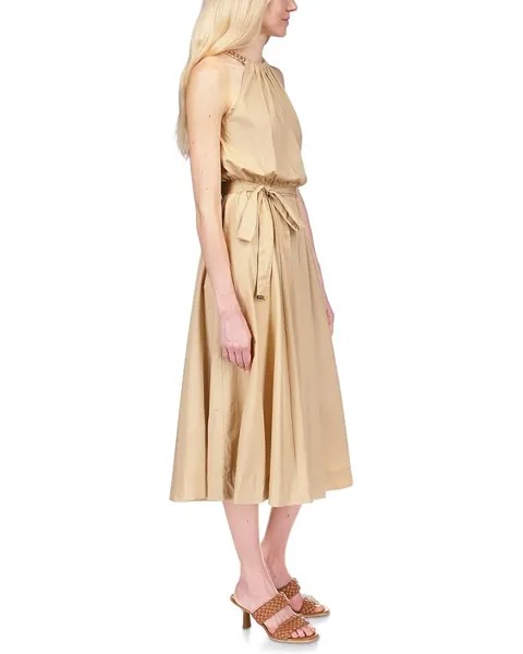 Платье Michael Kors Chain Halter Dress, хаки