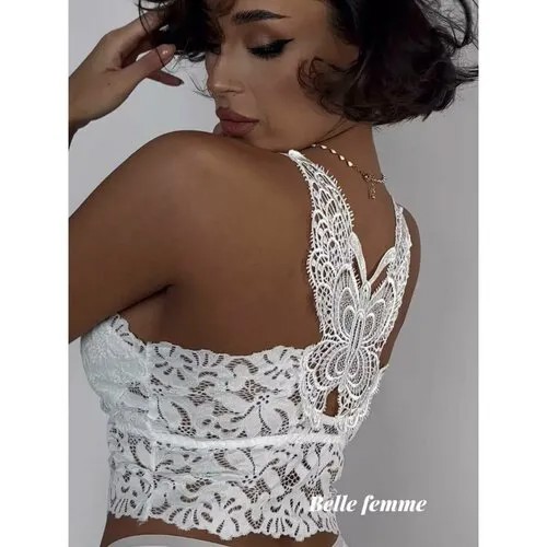 Топ Belle Femme, 1 шт., размер 40/44, белый