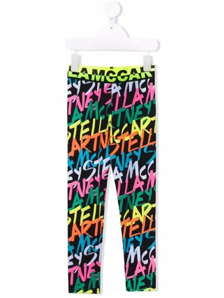 Stella McCartney Kids легинсы с логотипом