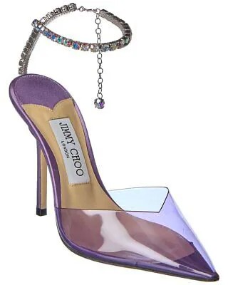 Женские туфли-лодочки Jimmy Choo Saeda 100 из плексигласа и кожи