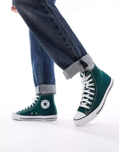 Зеленые кроссовки Converse Chuck Taylor All Star Hi