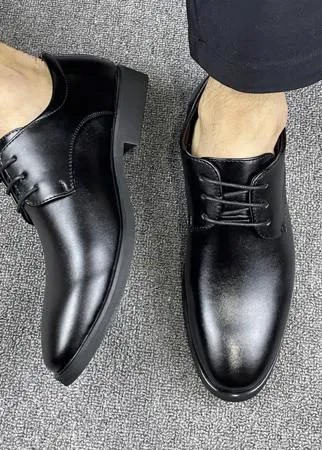 Для мужчины Оксфорды минималистичный на шнурках