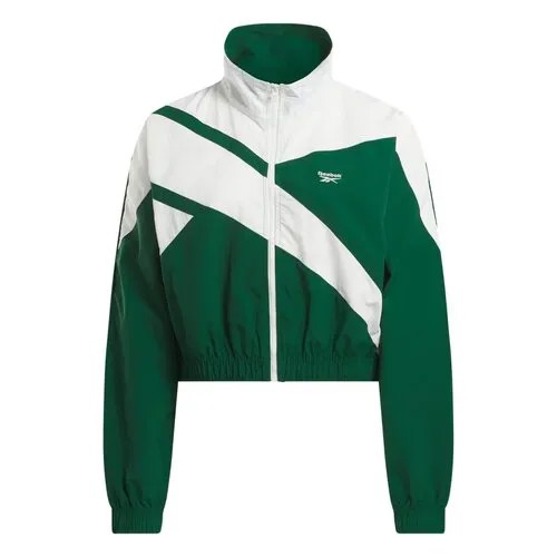 Куртка спортивная Reebok, размер L, зеленый, белый