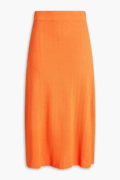Трикотажная юбка миди Solid & Striped, оранжевый