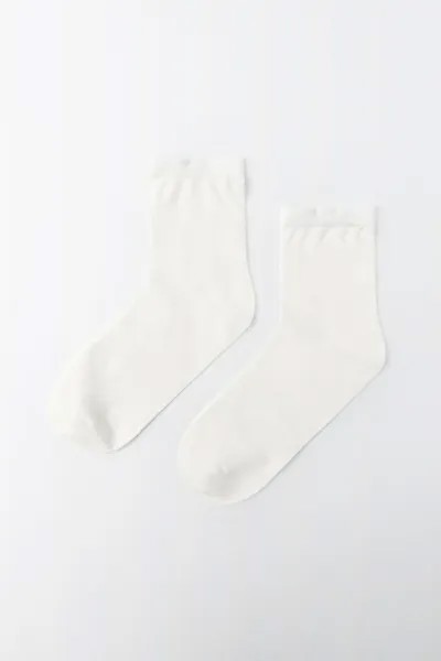 Тонкие носки ZARA, белый