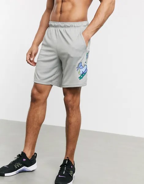 Серые шорты Nike Training David and Goliath-Серый