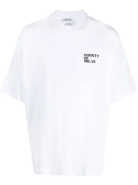 Футболка с логотипом Marcelo Burlon County of Milan, белый