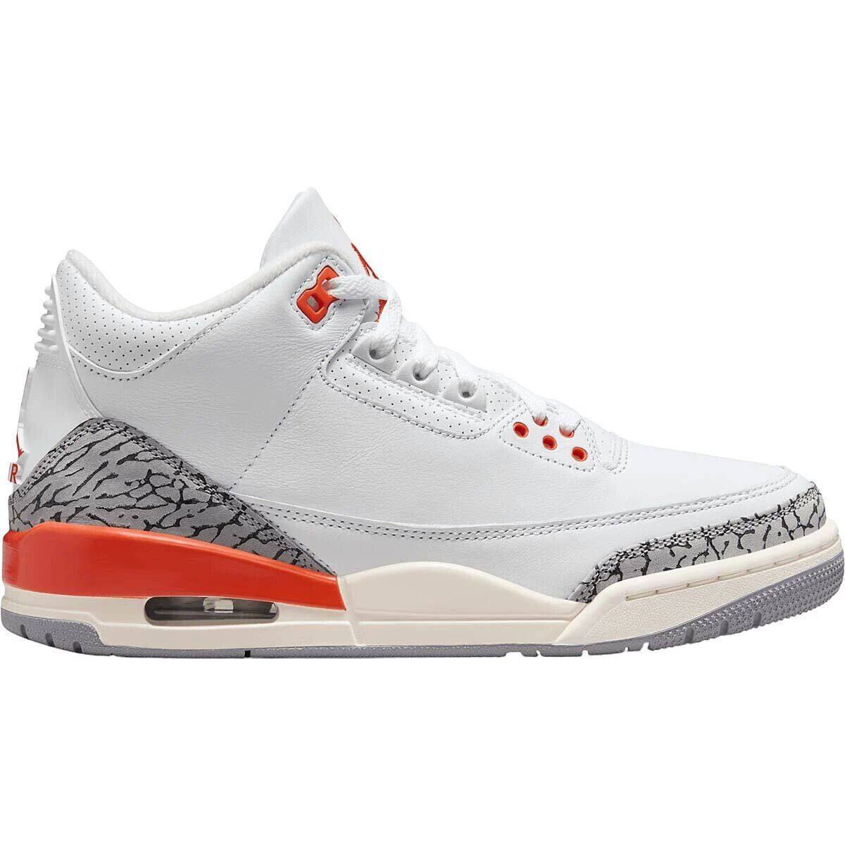 Кроссовки WMNS Air Jordan 3 Retro Georgia Peach, цвет Weiß/Rosa/Beige/Zement Grau/Grau