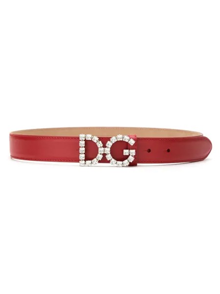 Dolce & Gabbana ремень с декорированной пряжкой DG