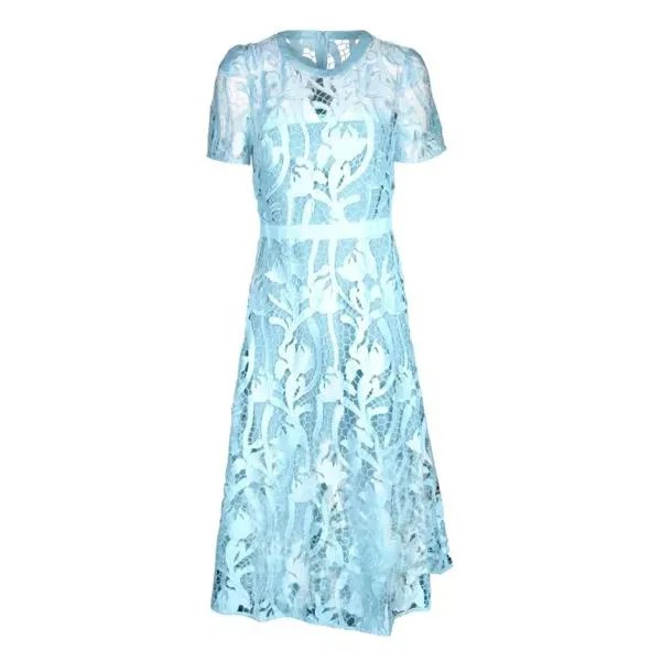 Платье midi dress Self Portrait, синий