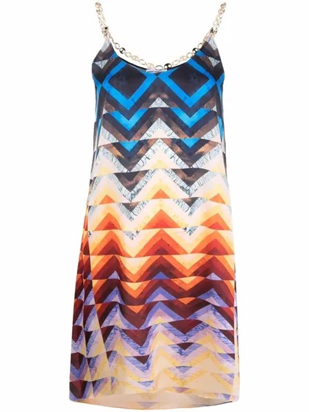 Paco Rabanne платье с геометричным принтом
