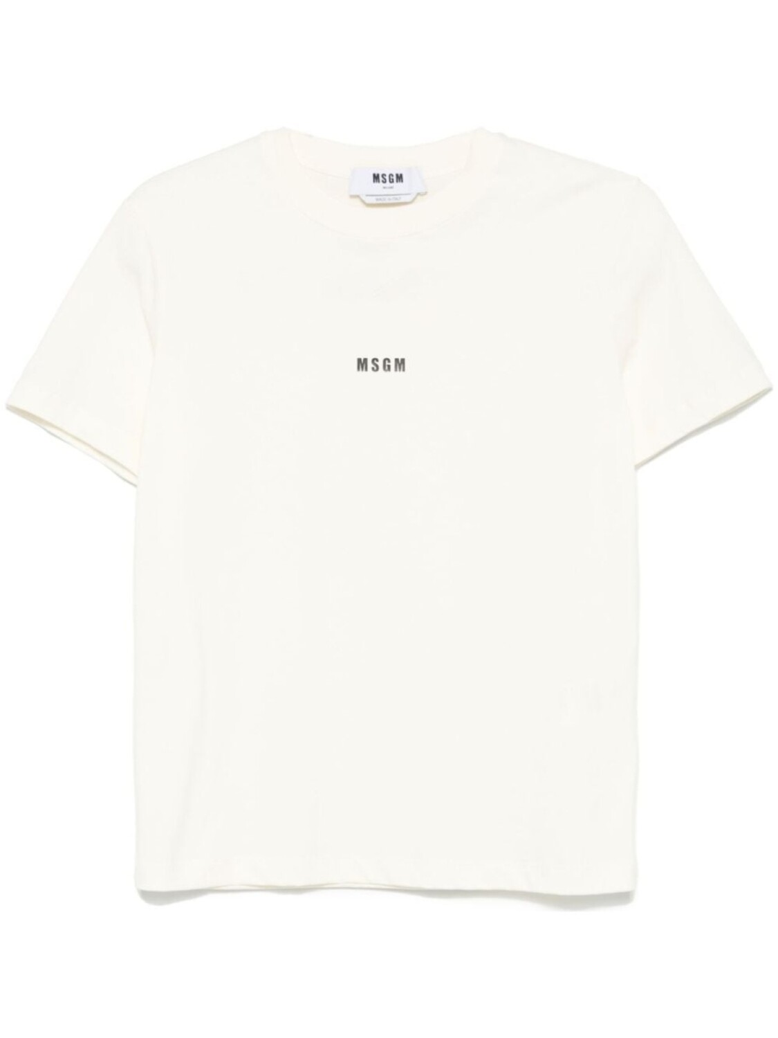 MSGM футболка с логотипом, нейтральный цвет