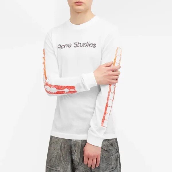 Футболка с длинным рукавом Acne Studios Etez Sports, белый