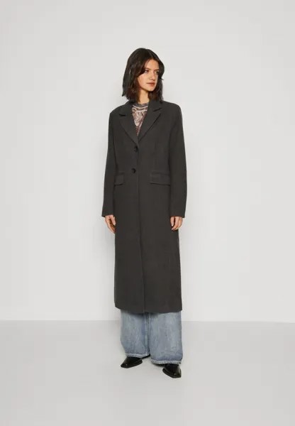 Пальто классическое ONLALMA LONG COAT ONLY, цвет dark grey melange