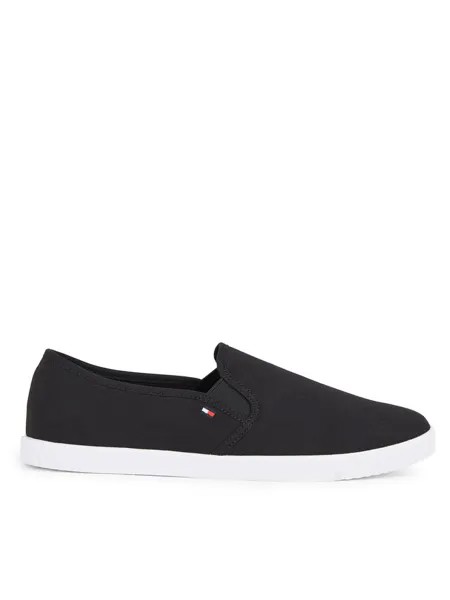 Кеды Tommy Hilfiger Zapatillas de tenis Canvas Slip-On Sneaker, черный