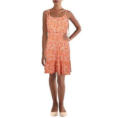 Женское летнее мини-платье с завязками и расклешенными плечами Gilli BHFO 4315