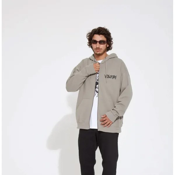 Толстовка с капюшоном на молнии VOLCOM Issanka Zip Fleece Dusk Grey 2023