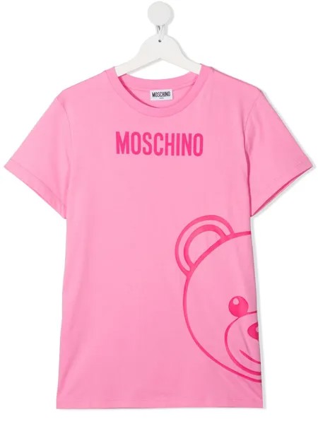 Moschino Kids футболка с принтом Teddy Bear