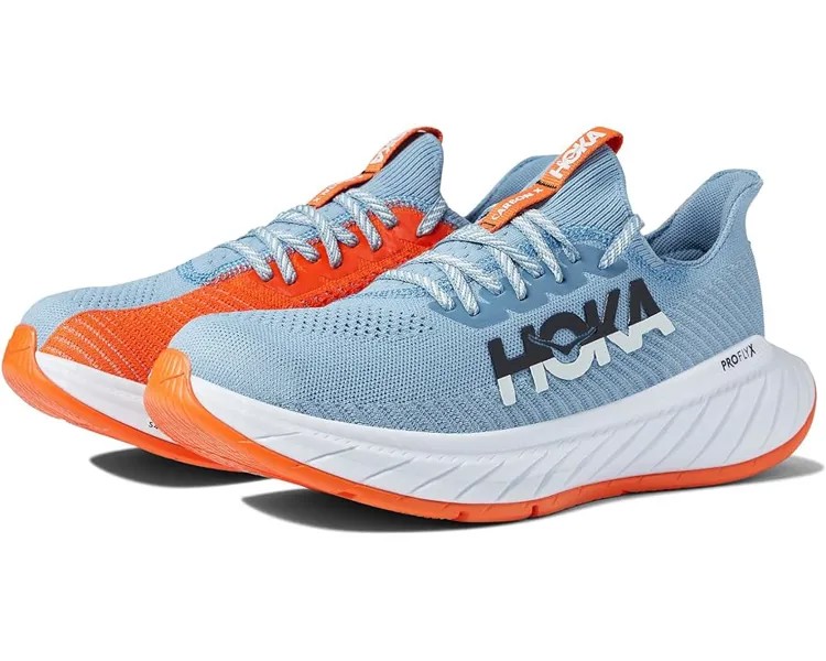 Кроссовки Hoka Men's Carbon X 3, цвет Mountain Spring/Puffin's Bill