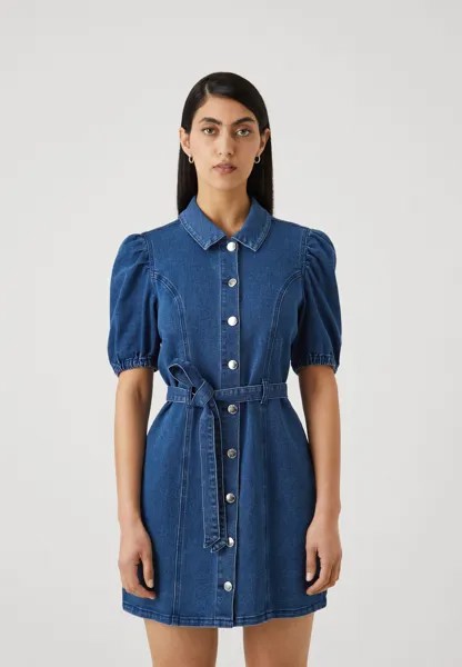 Джинсовое платье ONLVIBBE BELT DRESS Only Petite, синий