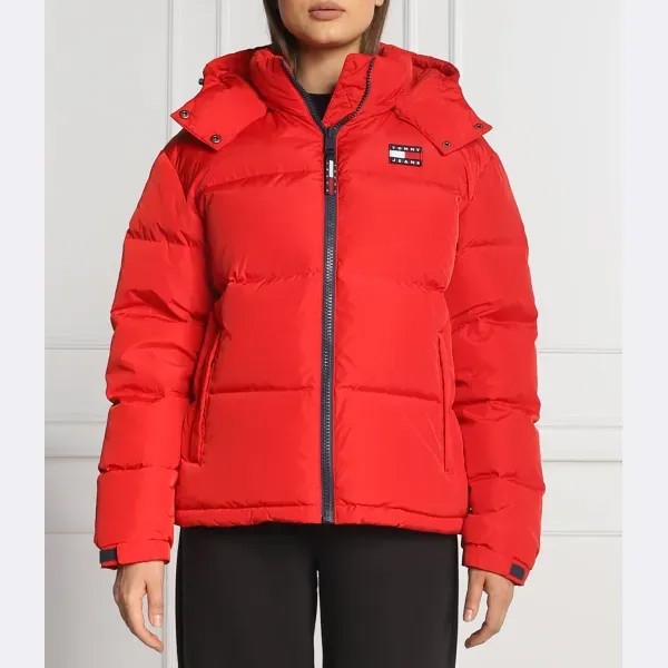 Пуховик стандартного кроя Tommy Hilfiger, красный