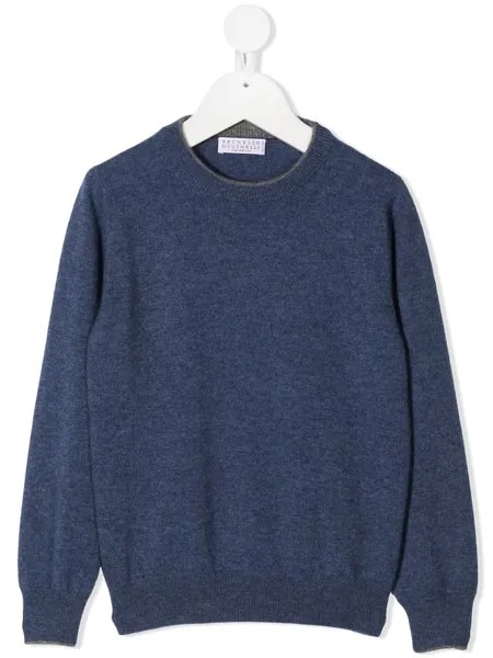 Brunello Cucinelli Kids джемпер с круглым вырезом