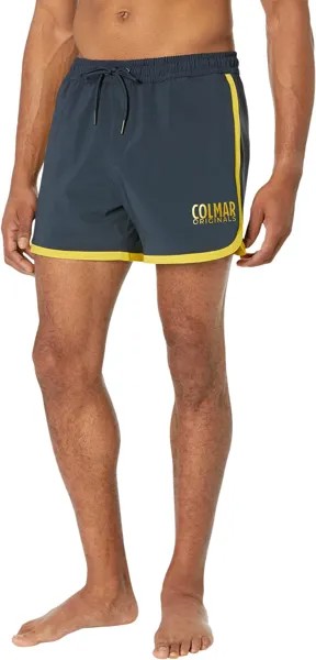 Плавки COLMAR 35 cm 70s Style Inspiration Swim Trunks, цвет Navy Blue/Taxi