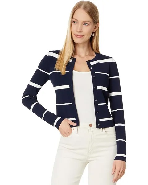 Свитер Ted Baker Eloriaa Crew Neck Fitted Cardigan, темно-синий