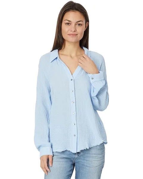 Рубашка Michael Stars Toni Button Down, цвет Water