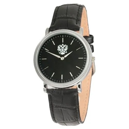 Наручные часы Слава Патриот 1021531-1L22, черный, серебряный
