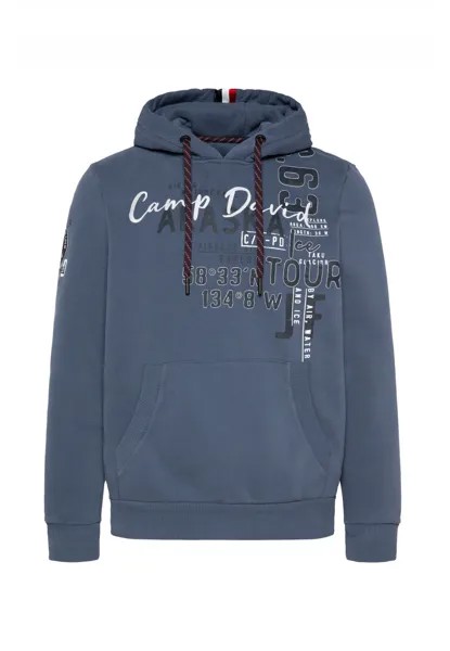 Толстовка CAMP DAVID Hoodie 'Alaska Ice Tour', синий