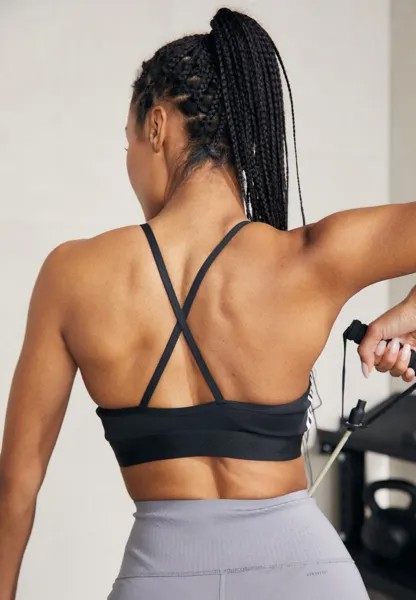 Спортивный бюстгальтер с легкой поддержкой BRALETTE adidas Performance, цвет black/white