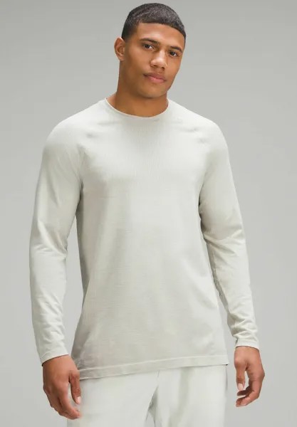 Футболка с длинным рукавом Metal Vent Tech Long-Sleeve lululemon, цвет raw linen white